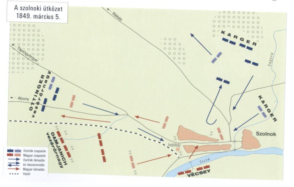 3. ábra Térkép forrása Hermann Róbert: Az 1848-1849-es szabadságharc nagy csatái 4.