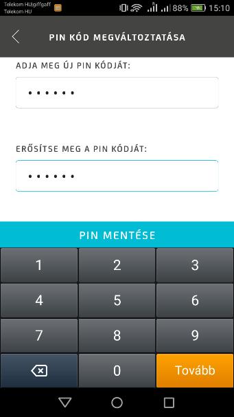 Nyomjon a PIN mentése