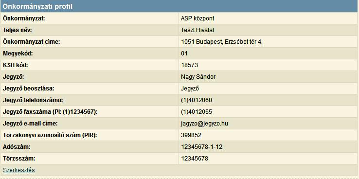 6.4 Környezet A környezettel kapcsolatos tevékenységek közé tartoznak a tenant adatainak kezdeti rögzítése, valamint a modulok által használt iratsablonok elkészítése és feltöltése.