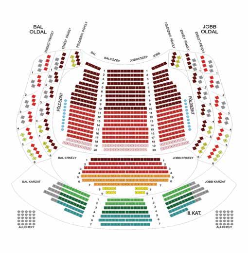 Jegyárak Nézőterek színpad Kiemelt I. II. III. Kiemelt Kiemelt KAT. 2. KAT. KAT. KAT. KAT. 1. KAT. 1. db hétköznap hétvége Kiemelt KATEGÓRIA 1.