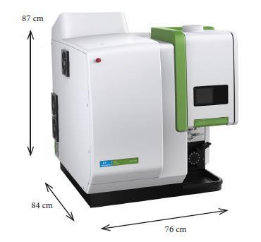 Avio 500 ICP-OES jellemzők Kis méret Valódi szimultán készülék 163-782 nm Nagy felbontású Echelle rács, két nagy teljesítményű szegmentált CCD detektorral (SCD) Az Ar gáz termosztálva van 40 C-ra