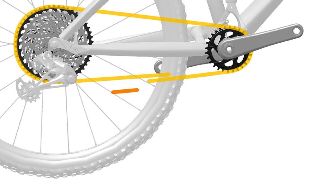 1 2 3 2x 3x FS 1x HT FS Page 14 Wrap the chain around the large chainring (for 2x systems) and largest cassette cog. Consult the chart to determine the proper chain sizing for your drivetrain.