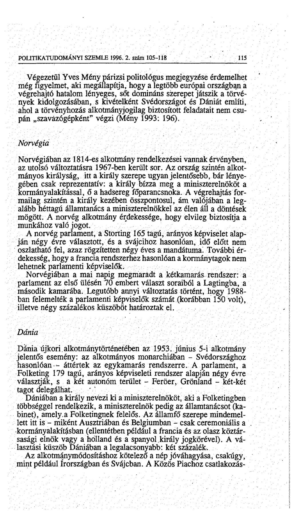 POLITIKATUDOMÁNYI SZEMLE 1996. 2.