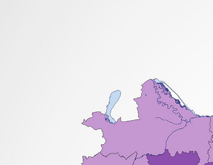A termőföldek összességének megyei szintű forgási sebességét szemlélteti az 5. térkép.