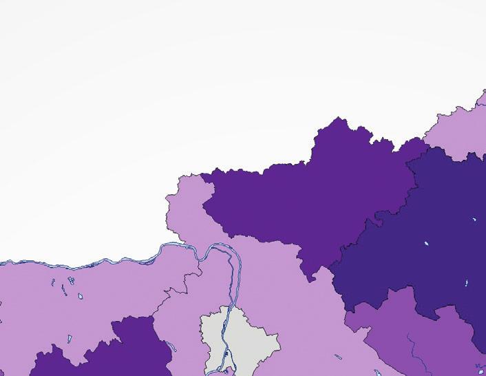 (1,17%) és Bács-Kiskun (,9%) megyékben pezsgett (ld. térképen sötét színezéssel).