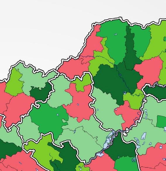 térkép *A művelési ágakra jellemző átlagárak