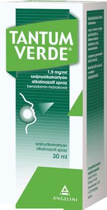 antum Verde - több, mint egy torokfertőtlenítő! atóanyag: benzidamin-hidroklorid Angelini Pharma Magyarország ft. 1119 Bp. Dayka Gábor u. 3.