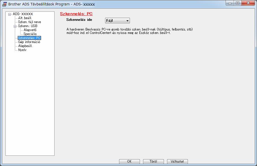 Szkennelés a vezérlőpult használatával Macintosh 1 A Finder menüsávján kattintson az Ugrás > Alkalmazások > Brother lehetőségre. 2 Kattintson duplán a távbeállítás ikonra.