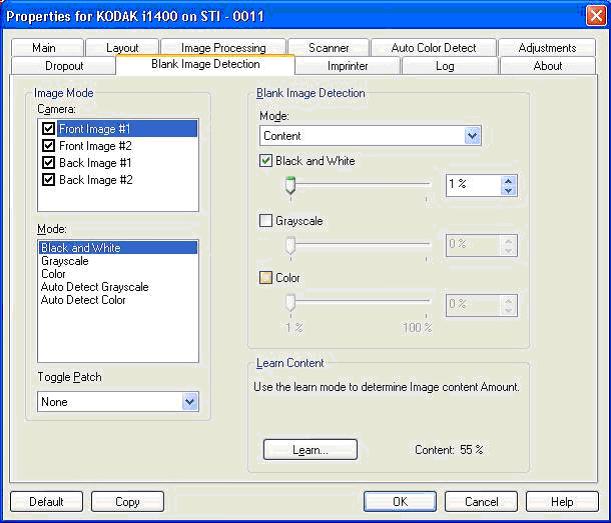 Blank Page Detection (KB) Black and White Grayscale Color Mode None Content Black