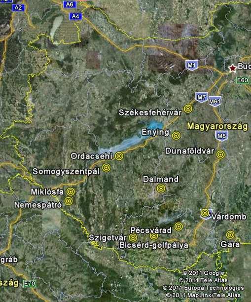 (Map: GoogleEarth 2011) 2.