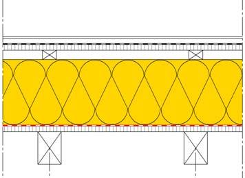 Karcsú szerkezet jó hõ- és hangszigeteléssel A szarufák feletti hõszigetelés megszakítás nélküli, alsó síkján vízelvezetõ réteggel.