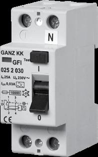 GFI TÍPUSÚ ÁRAM-VÉDŐKAPCSOLÓK Az áram-védőkapcsoló (ÁVK) a leghatékonyabb érintésvédelmi eszköz.