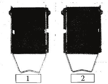 A rögzítés helyén fúrjon 2 db furatot, egymástól 2 ½ távolságra, a 2 furat átmérője 3/8 legyen. 4.