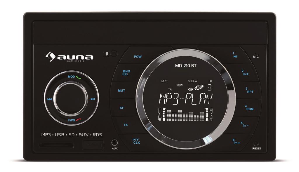 MD-210 BT 2 Din BT RDS Autórádió