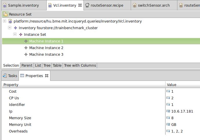 Figure 3.16. Inventory model editor. be started on in order to get an optimal layout of the system.