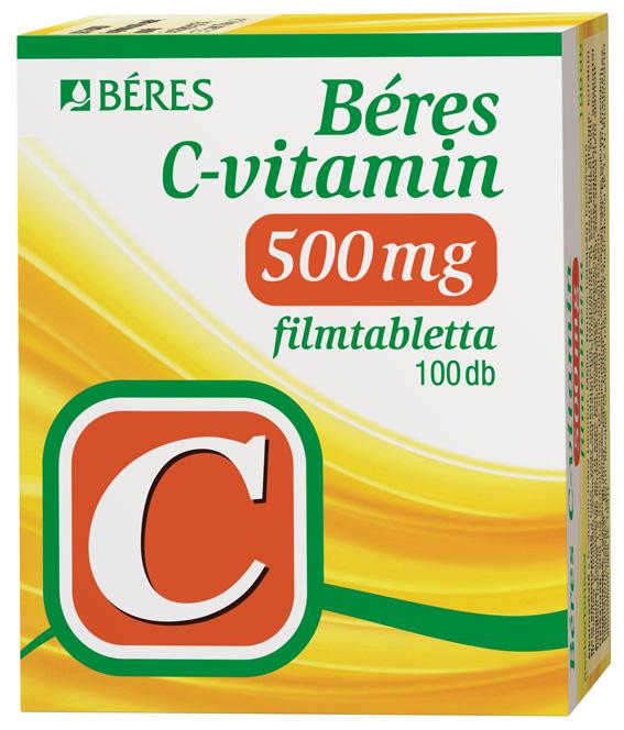 AKCIÓK most sak Béres C-vitamin 500 mg filmtabletta, 100 db Szedése biztosítja az egészség megőrzéséhez nélkülözhetetlen C-vitamin megfelelő mennyiségű
