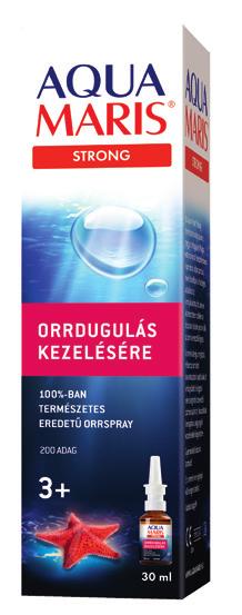 regenerál Orvostehnikai eszköz Aqua Maris Strong orrspray, 30 ml 1959 Ft Eredeti ár: 2309 Ft