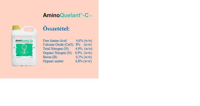 AminoQuelant -Ca a Aktív Ca L- α-aminosavakat szolgáltat Növeli a kedvezőtlen