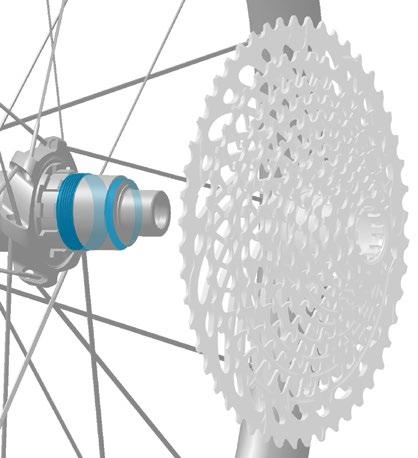 SRAM XD /XDR Driver Body SRAM XD/XDR-kassettenav Driverul SRAM XD/XDR Bębenek piasty SRAM XD/XDR Volnoběžné těleso SRAM XD/XDR Σώμα οδηγού SRAM XD/XDR SRAM XD/XDR 드라이버바디 1 2 3 40 N m (354 in-lb)