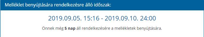 10. Mellékletek A pályázat benyújtásához szükséges mellékletek feltöltésére az adatlapok teljeskörű, hibátlan kitöltését, illetve a nyilatkozat megtételét követően van lehetőség.