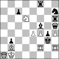 Gábor Tar, Debrecen Best Problems 2015/N73/Page 312 Christmas Card 2014 (01/26 p) #2vv (9+9) C+ 1. d4? [2. c3 #] 1... b3-b2 2. a3 # 1... e4 + 2. e4 # but 1... g5! 1. e5? [2. c3 #] 1... b3-b2 2. a3 # 1... e4 + 2. e4 # 1.