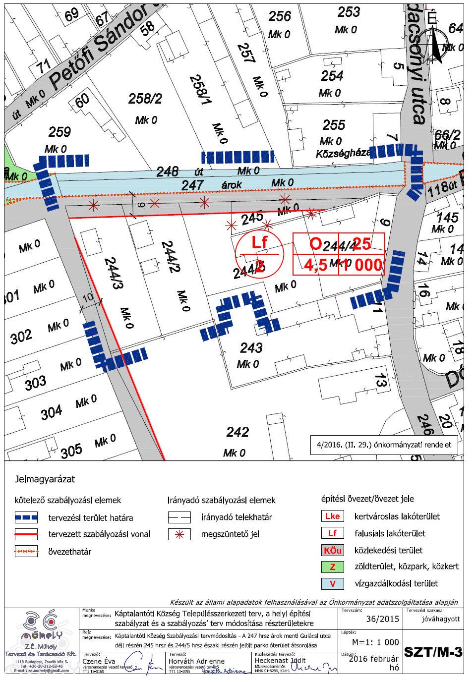 48 Megállapította a 4/2016. (II. 29.) önkormányzati rendelet.