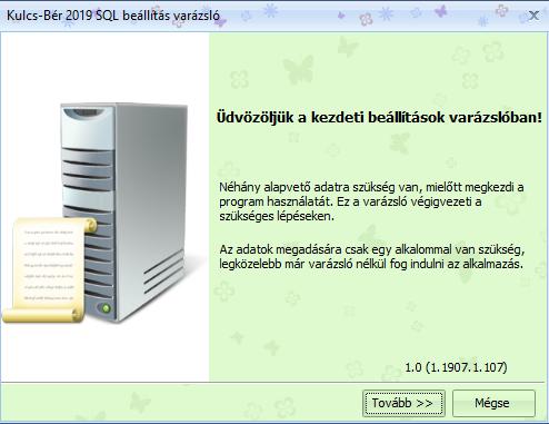 A tovább gombra kattintva látjuk a bérprogram által használt adatbázis elérési útját.
