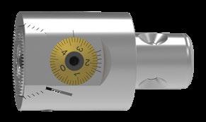 Simítómegmunkálás SpinTools Multi-Head kiesztergáló- és finomfúrófej Ø 16 mm-es furatkésekhez és hidakhoz LSCX = a fúrórúd befogási mélysége