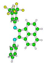 Ez alapján állítható, hogy a ligandum kloroformos oldatában a koordinálódásra alkalmas oldószermolekulák nagy feleslegének