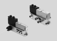 Technical data Valves on individual sub-base -K- Valve width to ISO 15407-2 18 mm 26 mm to ISO 5599-2 42 mm (ISO 1) 52 mm (ISO 2) -P- Voltage 24 V DC 110 V AC -M- Flow rate Width 18 mm: up to 600