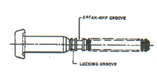 1.42. Az alábbi ábrán milyen típusú Lockbolt látható? A) Húzó. B) Nyíró. 1.43. Hogyan ellenőrzi, hogy a hi-lok megfelelő hosszúságú a beépítési helyen?