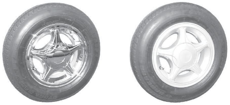 4 3 5 OPTION, WHEELS- CHROME & SILVER 005-00836 ASSY, WHEEL - CHROME 005-00837 ASSY, WHEEL - SILVER 3