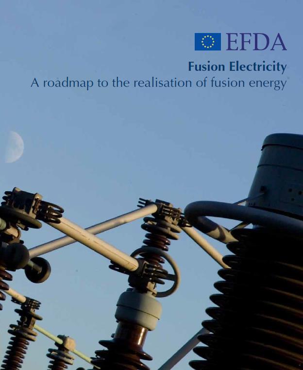Európai Fúziós Útiterv Cél: pár 100 MW fúziós energia hálózatra termelése 2050 körül Küldetések: 1. Plazma üzemállapotok 2. Hőelvezető rendszerek 3. Neutronsugárzásnak ellenálló anyagok 4.
