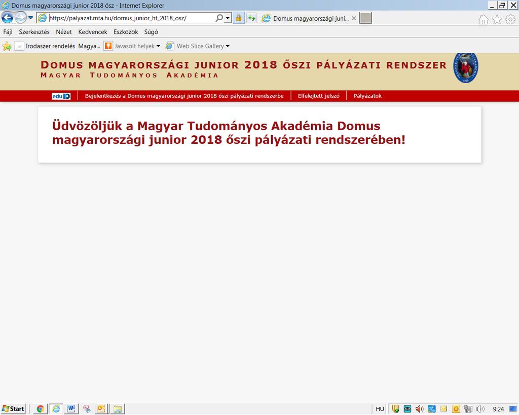 A Domus pályázat kitöltésével kapcsolatos további információért forduljon az MTA Titkárság Határon Túli Magyarok Titkárságához a domus@titkarsag.mta.