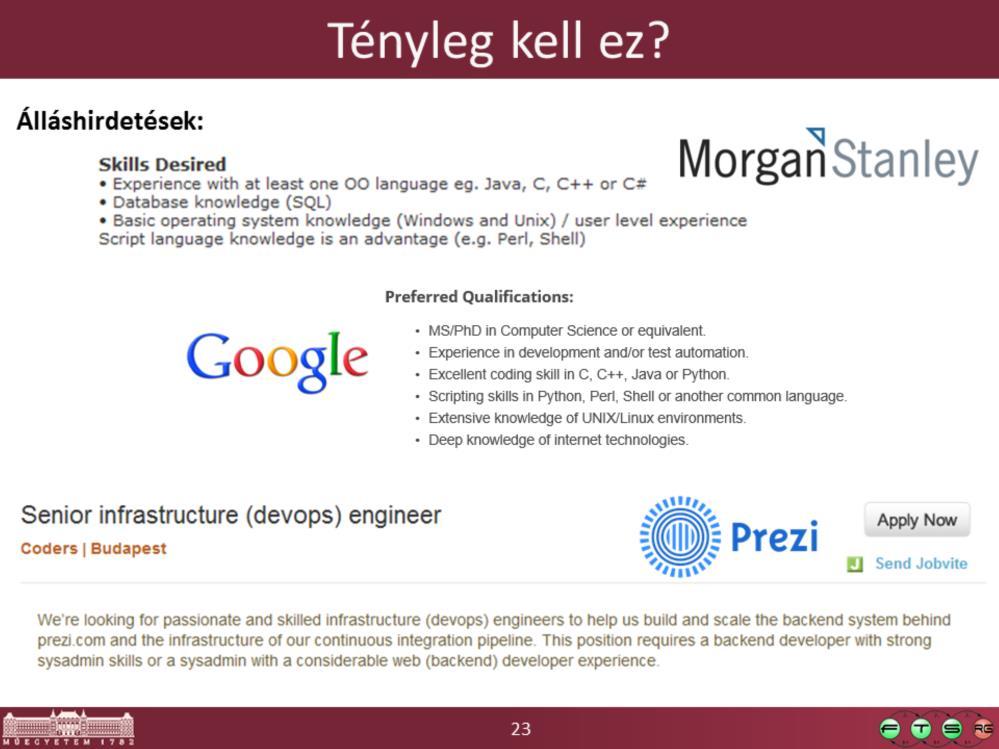 Google, Morgan Stanley, Prezi álláshirdetések Érdemes körbenézni