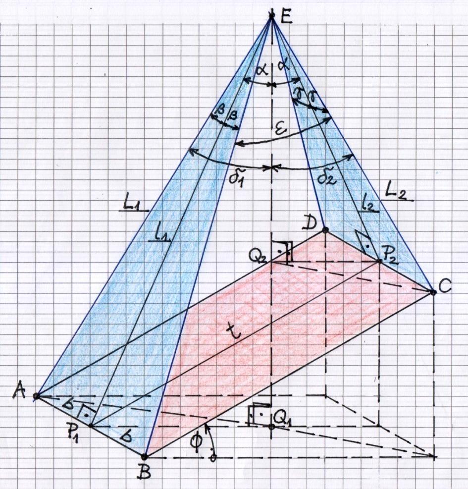 6 sin φ = l 1 l t φ = arcsin l 1 l t cos α, ( 11 / 1 ) cos α.