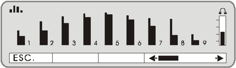 4.7 Mérési értékek összehasonlítása ( hisztogram-funkció ) A hisztogram-funkció segítségével több akár kilenc egymás után elvégzett mérés eredményei hasonlíthatóak össze egymással.
