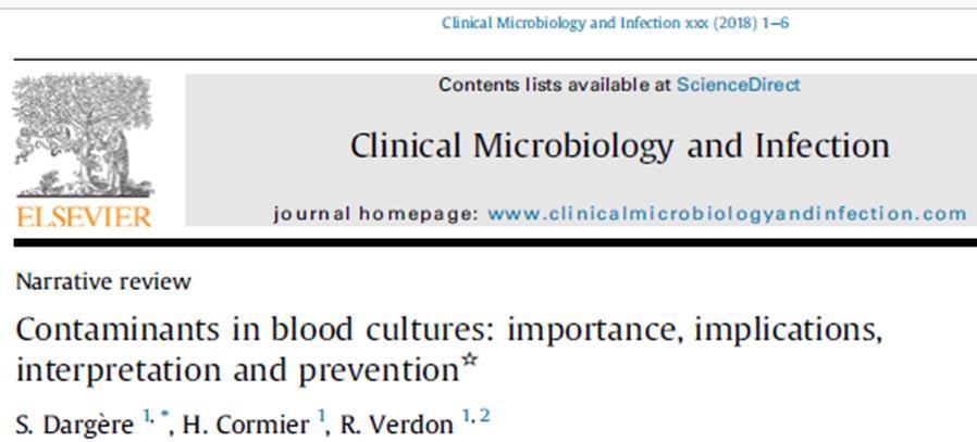 2017-ig pubmedből publikációk átnézése. Kulcsszavak: contaminants, blood culture contamination, blood cultures coagulase negative staphylococci AND bacteraemia.