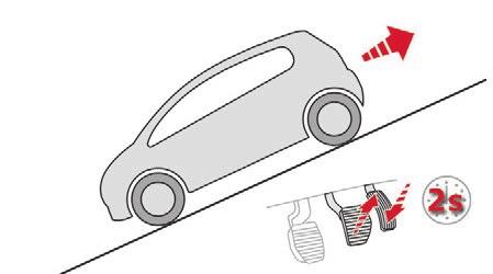 Vezetés Meghibásodás Automata sebességváltó esetén a rendszer csak manuális üzemmódban aktív. 130 Az emelkedőn álló gépjármű a fékpedál felengedése után rövid ideig egy helyben marad.