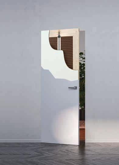 Az ajtó Primerrel van bevonva, hogy elősegítse a falfesték és a (matt vagy fényes) lakk megtapadását.