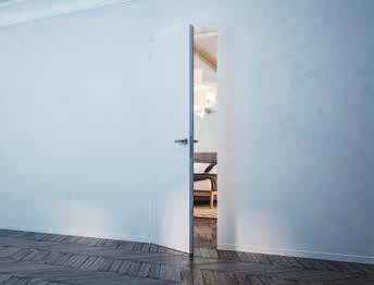 Az egyéni ízlésnek megfelelően az ajtókat lefestheti a fallal megegyező színnel, hogy teljesen elrejtse őket a szem elől, és így a fal többi részével teljesen mimetizálhatja a tökéletes folytonosság