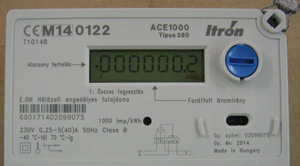 Itron gyártó lakossági elektronikus mérői 1