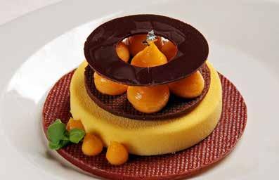 Allergén jelölés: 3, 8 EURO 10 HUF 3000 LEMON MOUSSE WITH CRUNCHY COFFEE