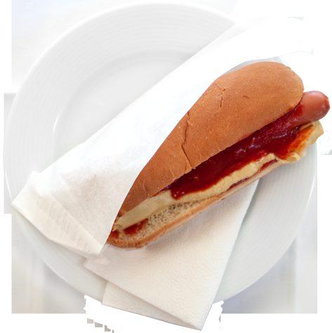 Harapnivalók Snacks Hot-dog 3-féle szósszal (ketchup, mustár,