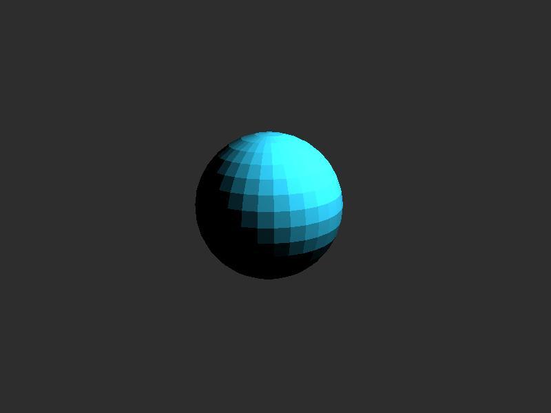 Gömb rajzolása diffúz megvilágítással 2.4.