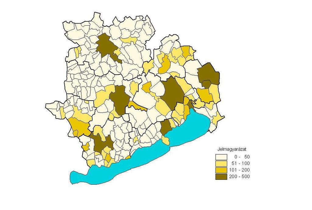 A lakónépesség nem és korcsoport szerint Veszprém megyében 2008. január 1.