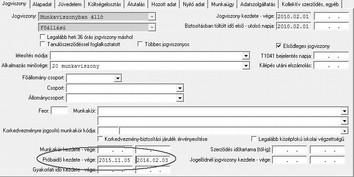 Kiegészítő adatok, beállítások / Egyedi beállítások fül Ezen a fülön egyedi beállítási lehetőségek találhatóak.