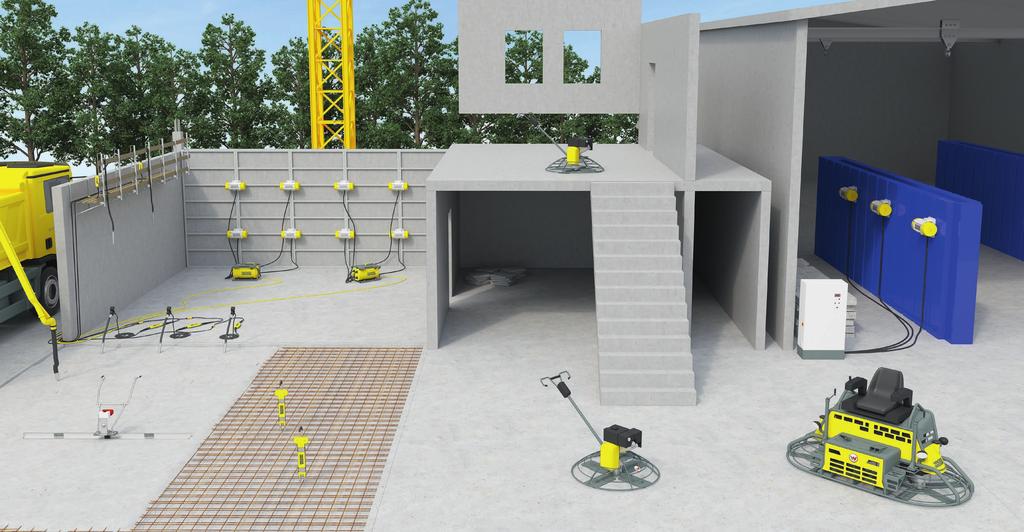 A Wacker Neuson betontechnikája: Minőség és megbízhatóság projektje számára.