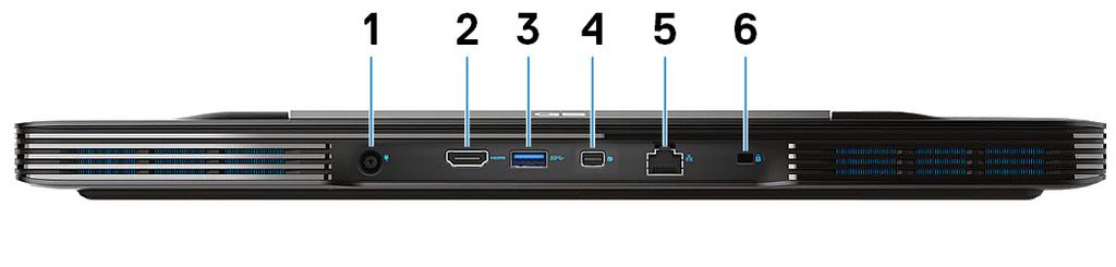 1. Tápadapterport A gép tápellátásához csatlakoztasson egy adaptert. 2. HDMI-Port Csatlakozást biztosít TV-készülékre vagy más HDMI bemenettel rendelkező eszközre. Video- és audiokimenetet biztosít.