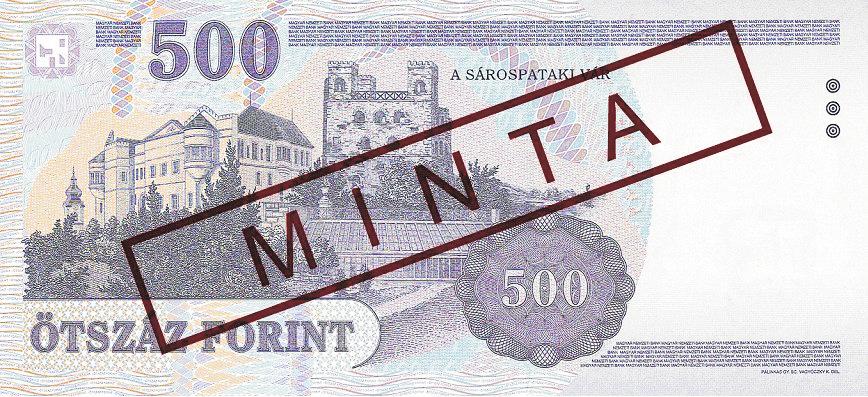2006/126. szám MAGYAR KÖZLÖNY 9259 3. A bankjegy hátoldalának képe: 4. melléklet a 18/2006. (X. 16.) MNB rendelethez A Magyar Nemzeti Bank által az 1/2001. (MK 5.